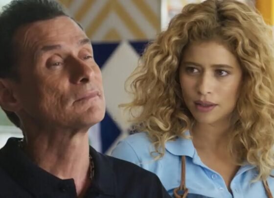 Volta por Cima - Gérson (Enrique Diaz) e Roxelle (Isadora Cruz)