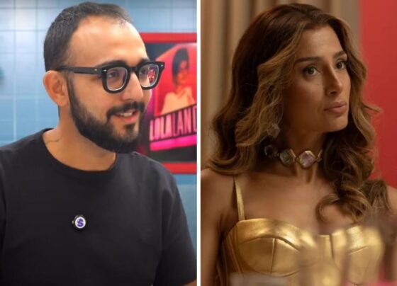 Raphael Montes, autor de Beleza Fatal, e Camila Pitanga, atriz que interpreta Lola