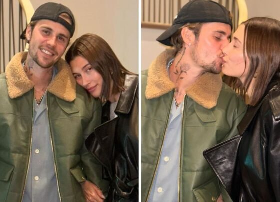 Justin e Hailey Bieber juntos e se beijando – Foto: Reprodução Instagram