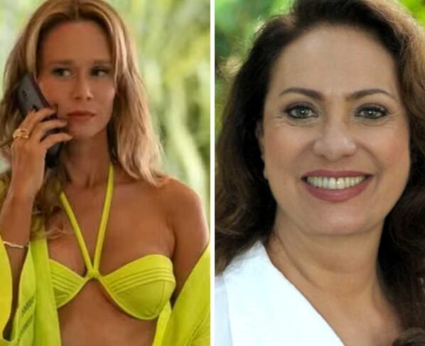 fotomontagem de mariana ximenes e eliane giardini em novelas