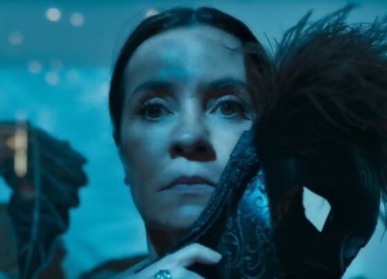 Mércia no baile de máscaras em "Mania de Você"