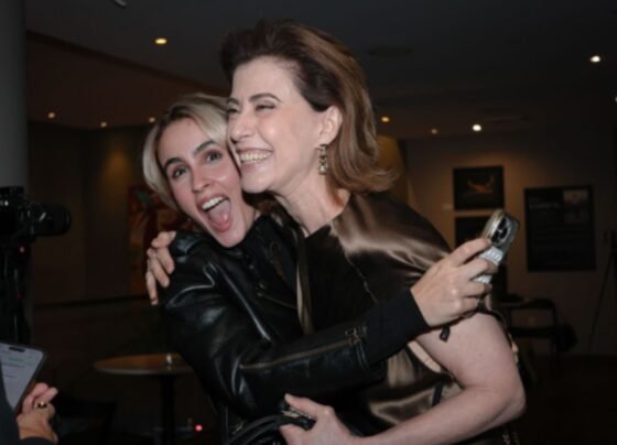 Valentina Herszage reencontra Fernanda Torres pré-Oscar