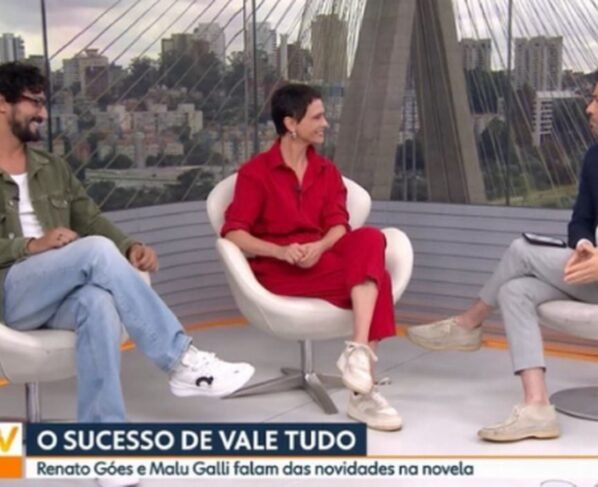 Renato Góes e Malu Galli no SP1. Foto: Reprodução/Globo