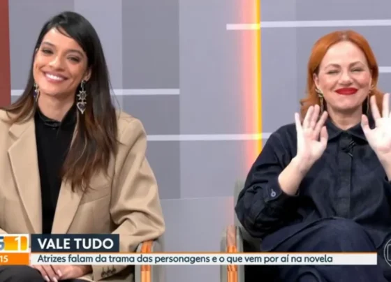 Ingrid Gaigher e&nbsp;Karine Teles. Foto: Reprodu&ccedil;&atilde;o/Globo