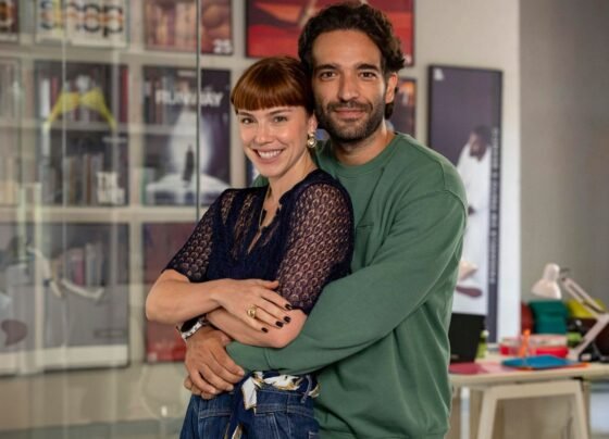 Solange (Alice Wegmann) e Afonso Roitman (Humberto Carrão) em