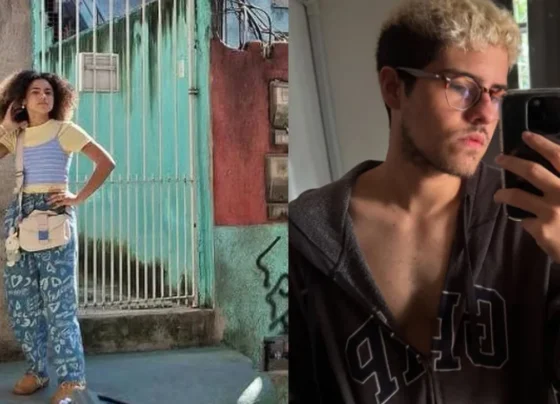 Alana Cabral e Paulo Mendes. Foto: Globo e Instagram