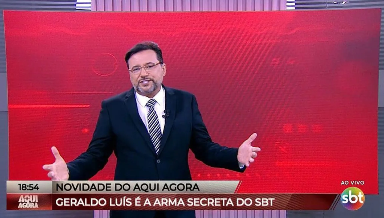 Geraldo Luis no Aqui Agora. Foto: Reprodução/SBT