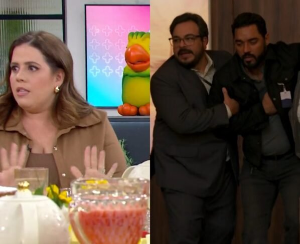 Tati Machado no Mais Você e personagens de Vale Tudo