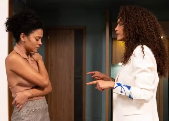 Maria de Fátima (Bella Campos) e Raquel (Taís Araujo)