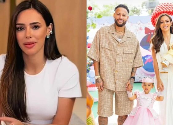 Bruna Biancardi e Neymar com a filha, Mavie