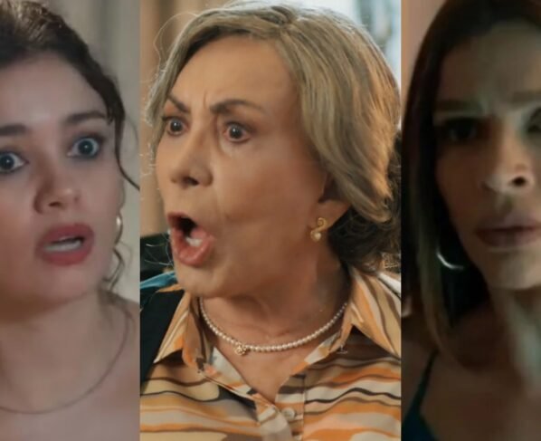 Gerluce (Sophie Charlotte), Josefa (Arlete Salles) e Arminda (Grazi Massafera) de Três Graças