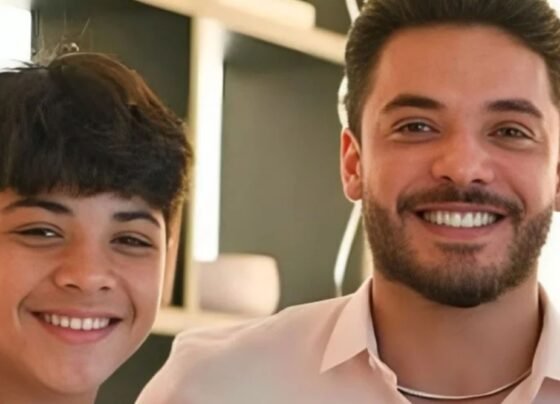 Yhudy e o pai, o cantor Wesley Safadão - Reprodução/redes sociais