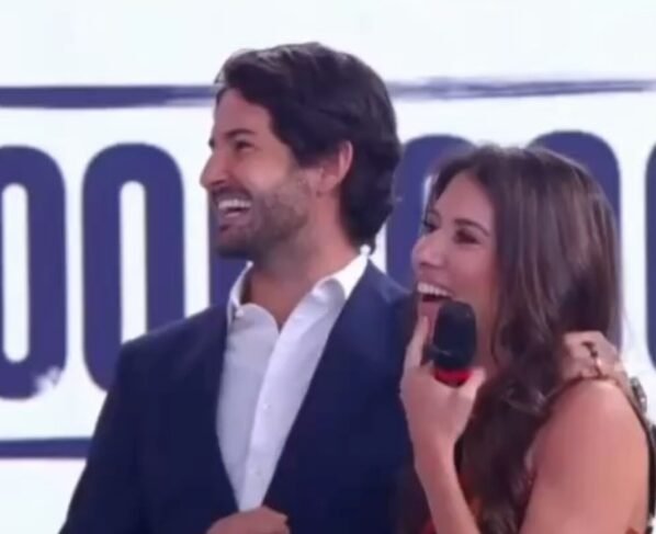 Alexandre Pato e Rebeca Abravanel no 'Teleton'