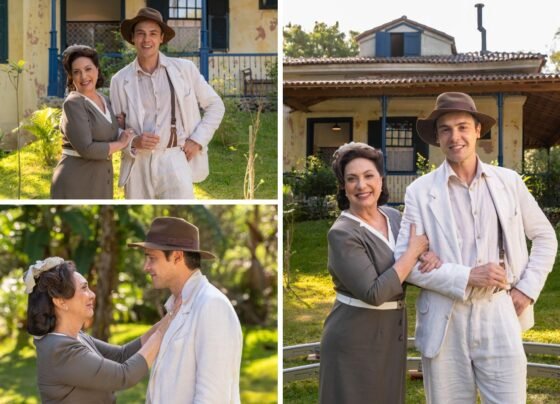 Eliane Giardini e Sérgio Guizé