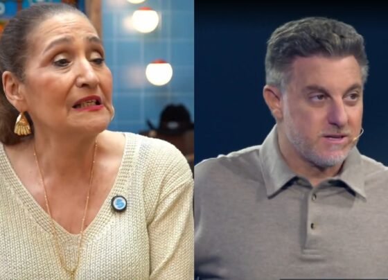 Sonia Abrão e Luciano Huck