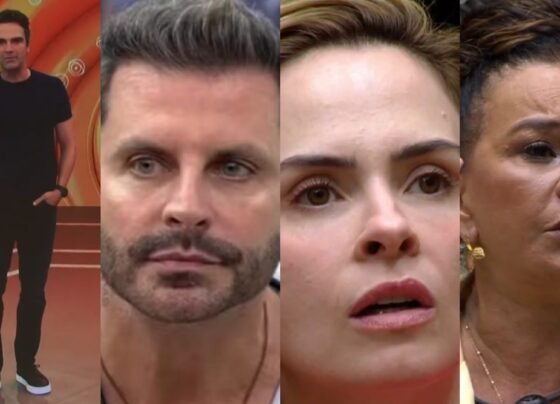 Tadeu Schmidt, Henri Castelli, Ana Paula Renault e Solange Couto no BBB 26