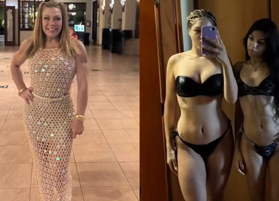 Filhas da cantora Simony posam de biquíni durante viagem com a mãe - Reprodução/Instagram