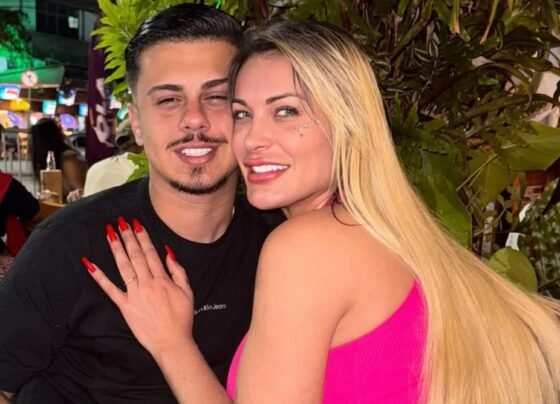 Andressa Urach com o marido, Flavio Giglioli