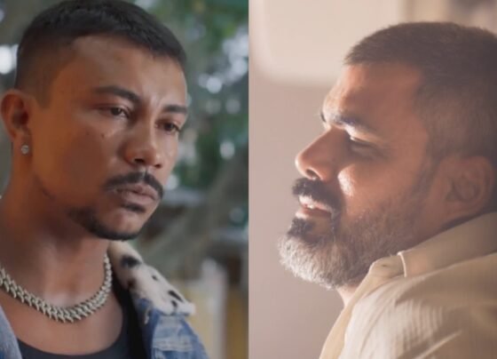 Bagdá (Xamã) e Jorginho (Juliano Cazarré) de Três Graças