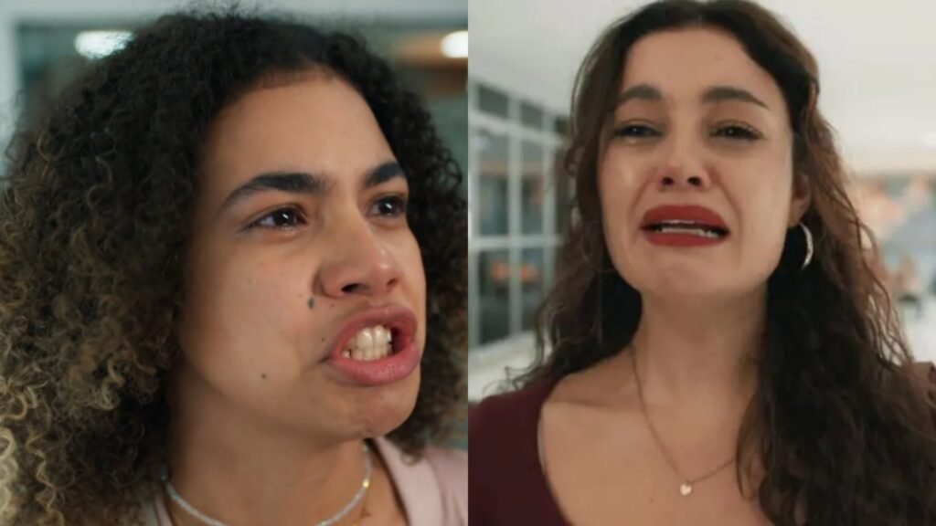 Joélly (Alana Cabral) e Gerluce (Sophie Charlotte) de Três Graças