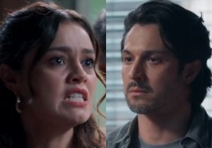 Gerluce (Sophie Charlotte) e Paulinho (Romulo Estrela) de Três Graças